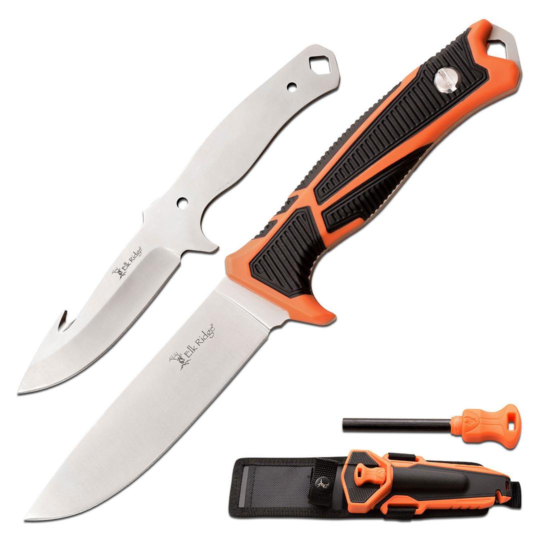 Master Cutlery Elk Ridge Trek Interchangeable Blade Set 4.5 Satin