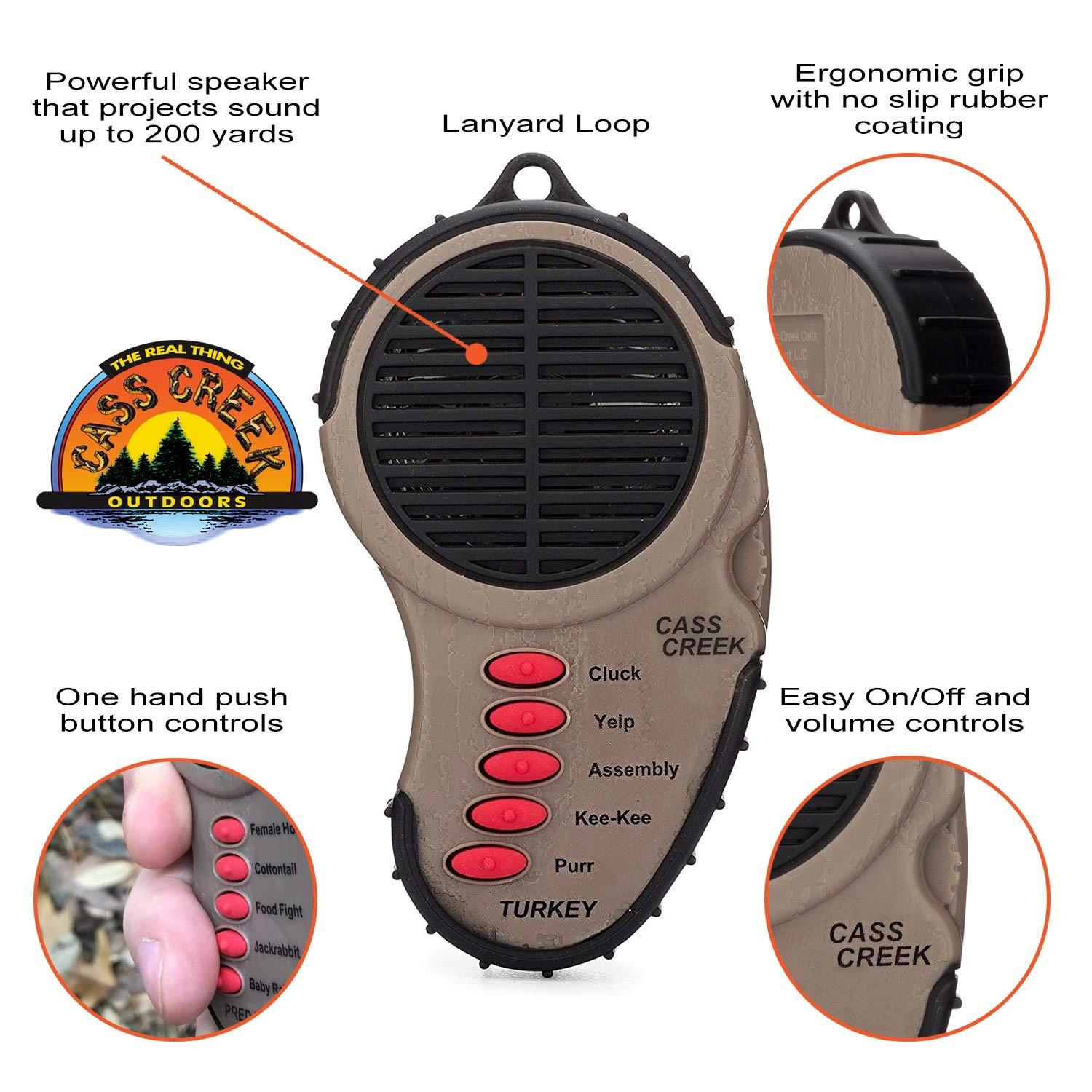 Cass Creek Ergo Turkey Call - Electronic, Brown, Handheld
