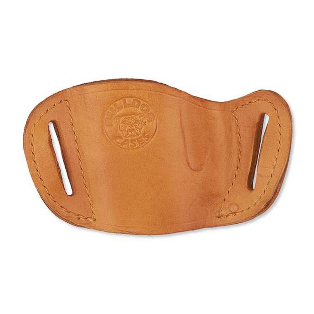 Bulldog Large Molded Leather Belt Slide Holster Tan Rh