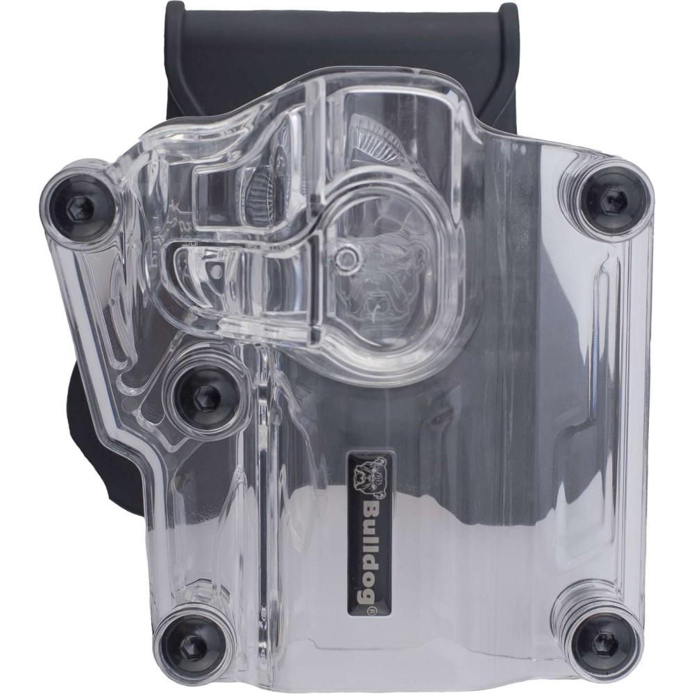 Bulldog Max Multi-fit Polymer Holster With Paddle - Transparent Clear