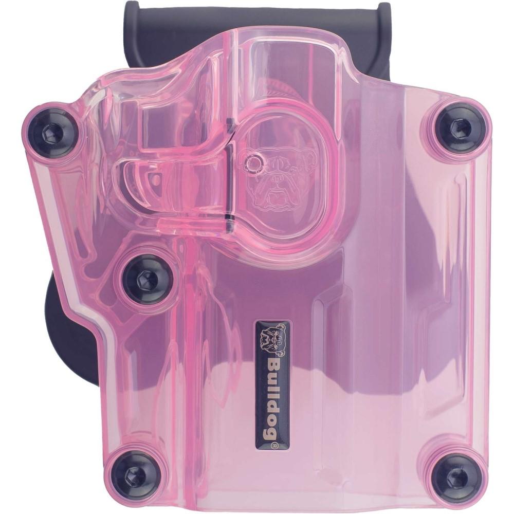 Bulldog Max Multi-fit Polymer Holster - Transparent Pink