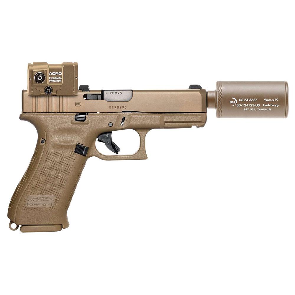 B&t Hush Puppy Suppressor 9MM Coyote Tan