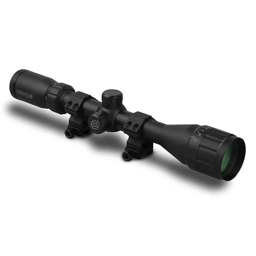 Konus 4-12X40MM Riflescope With Bdc Reticle & Mounting Rings