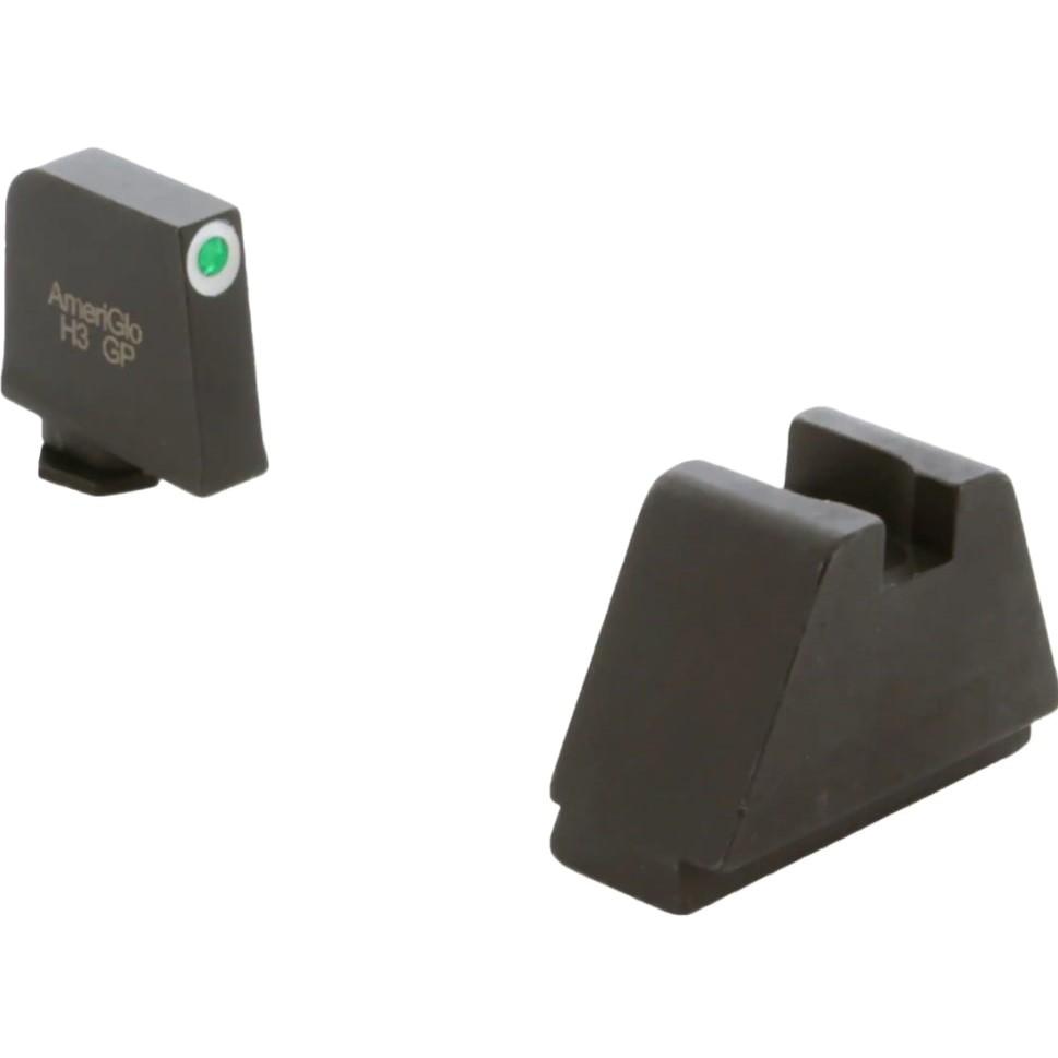 Ameriglo 4XL Tall Green Tritium Sight .385IN Front .480IN Rear