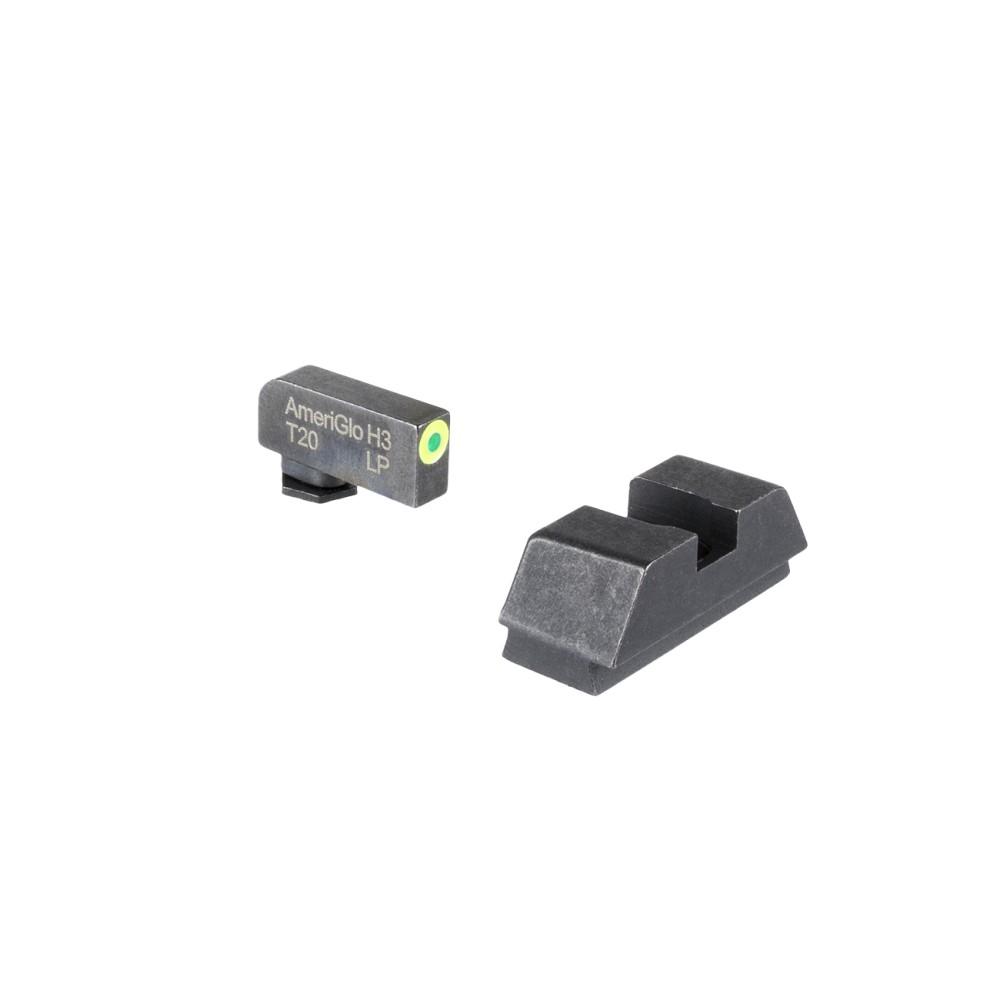 Ameriglo Optic-compatible Glock All L Tall Green Tritium Sights