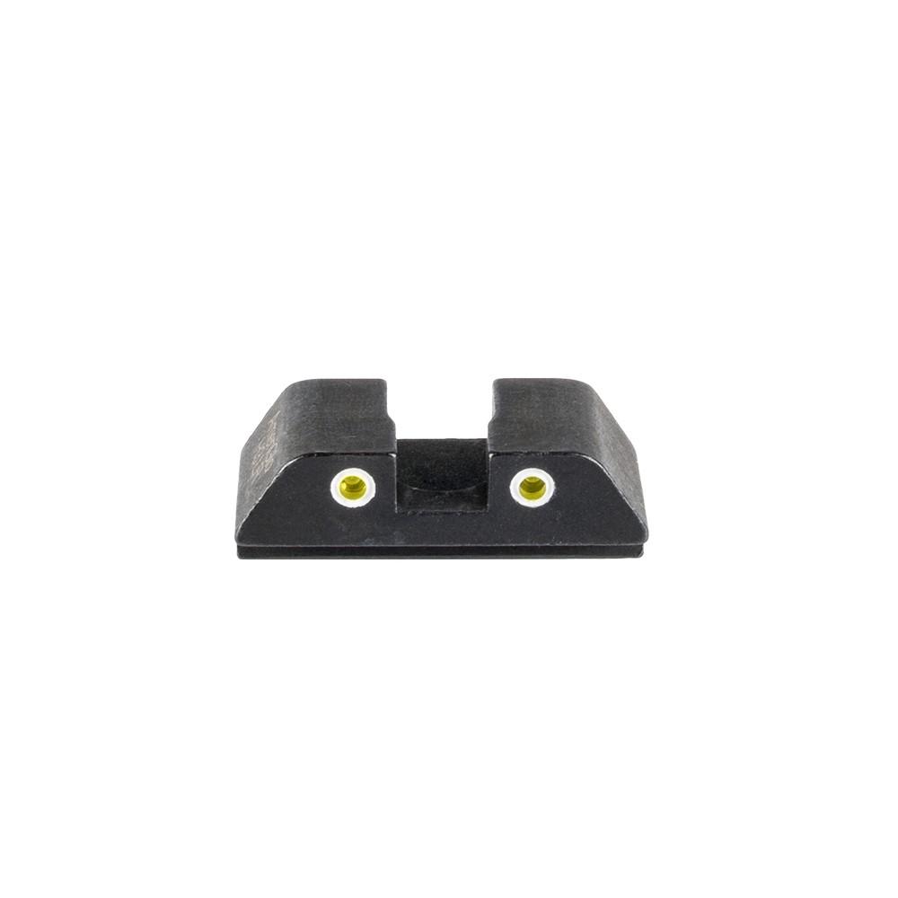 Ameriglo Tritium Rear Sight for Glock 42/43/43X/48 - Yellow 2-DOT - Image 2