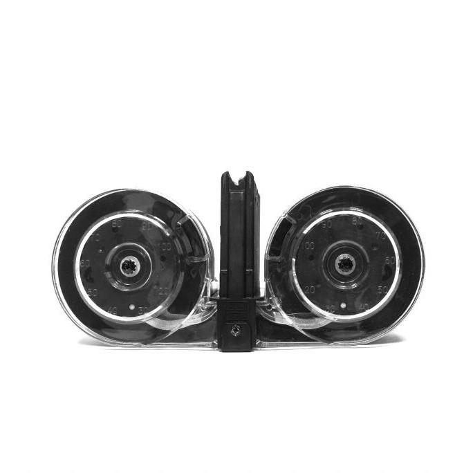 Kci AR-15 100RD Drum Magazine - Black Polymer