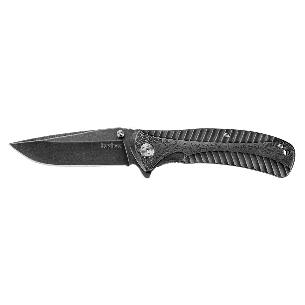 Kershaw Starter Assisted Opening Flipper Knife 3.4 Blackwash