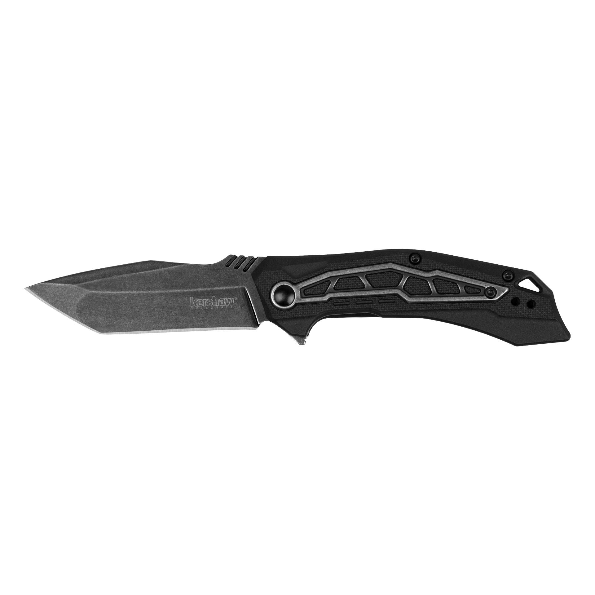 Kershaw Flatbed Folding Knife 3.1 Tanto Point Blackwash