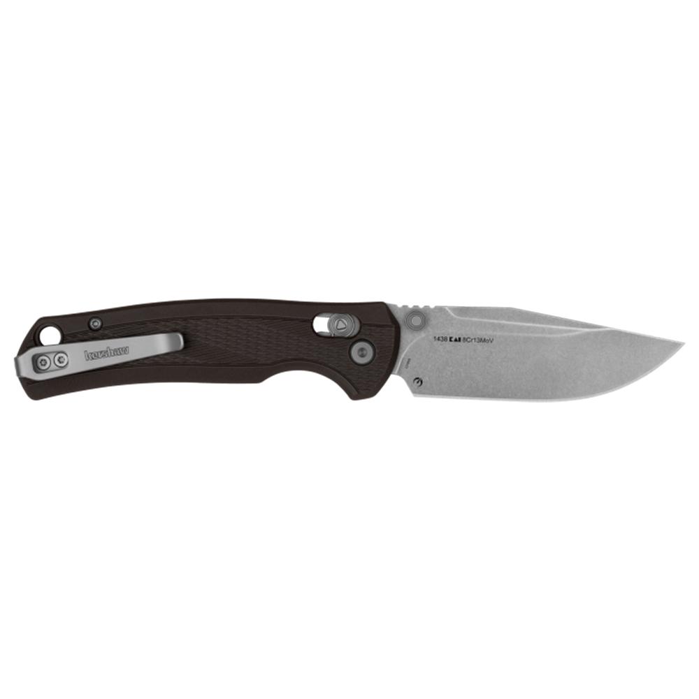 Kershaw Maneuver Folding Knife 3.15 Drop Point Blade Silver/black