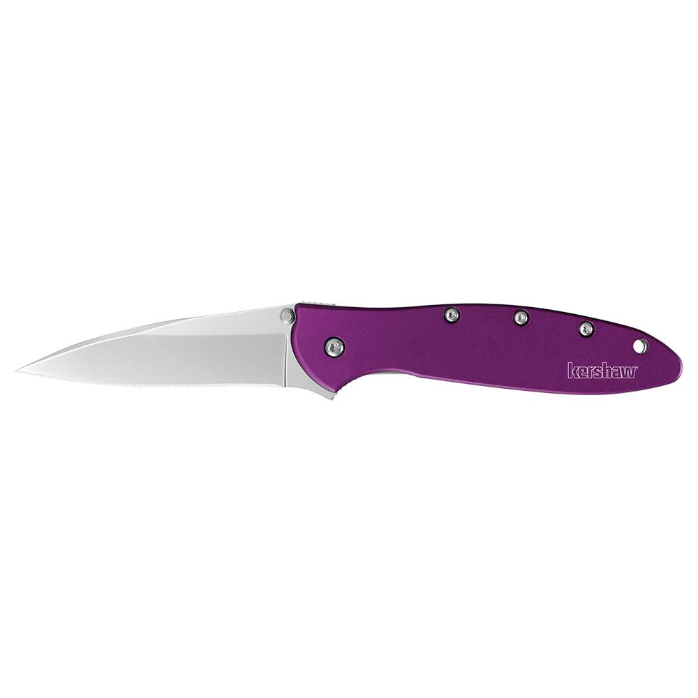 Kershaw Purple Leek Assisted Opening Knife 3 Stonewash