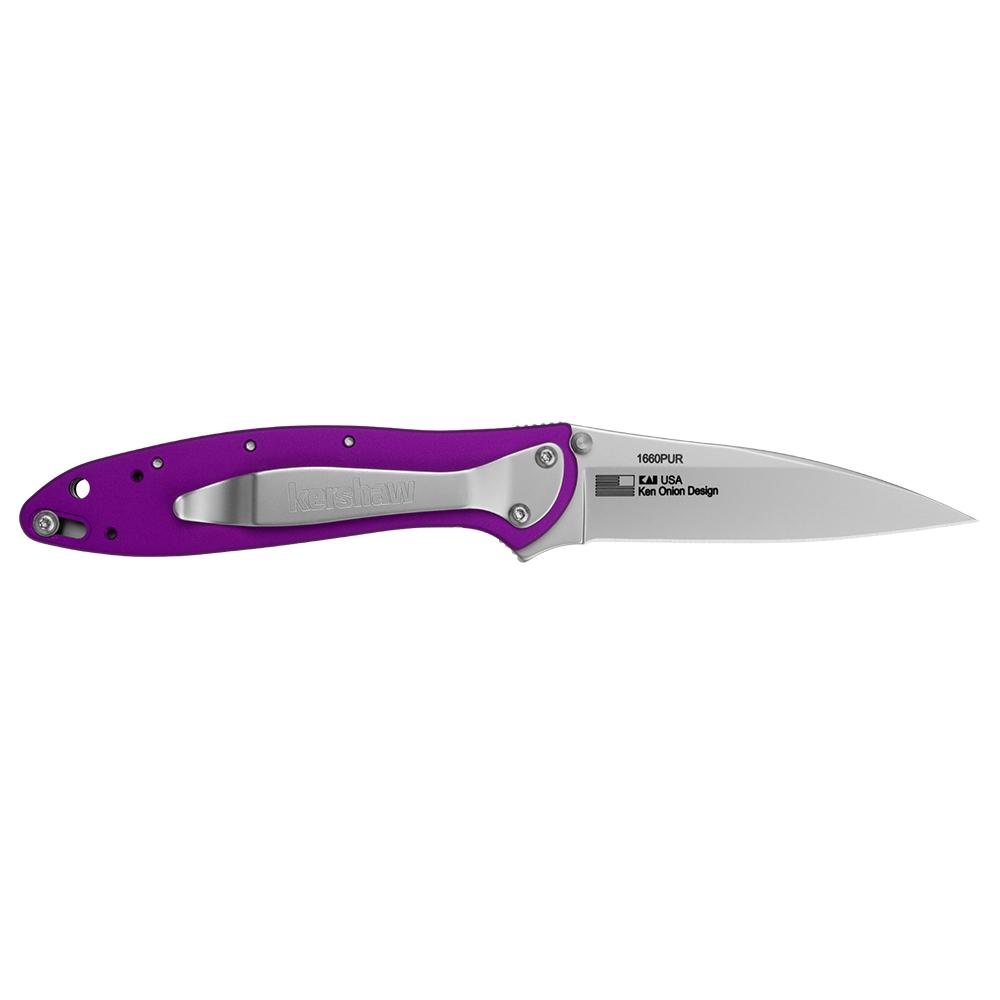 Kershaw Purple Leek Assisted Opening Knife 3 Stonewash - Image 2