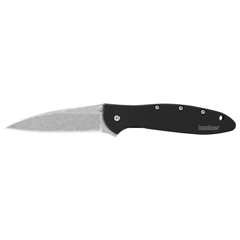 Kershaw Leek Assisted Opening Knife Black 3 Stonewash