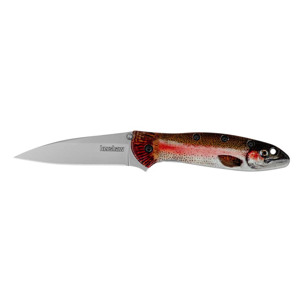 Kershaw Leek Rainbow Trout 3 Drop Point Folding Knife