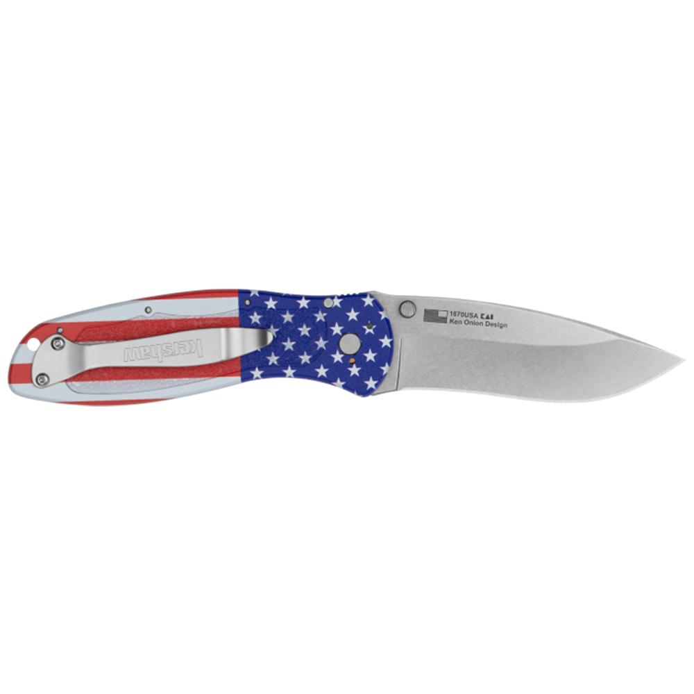 Kershaw Blur Usa Flag Folding Knife