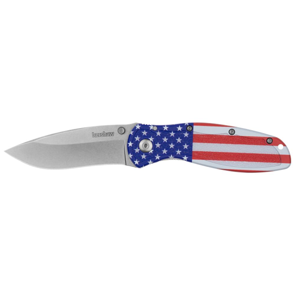 Kershaw Blur Usa Flag Folding Knife - Image 2