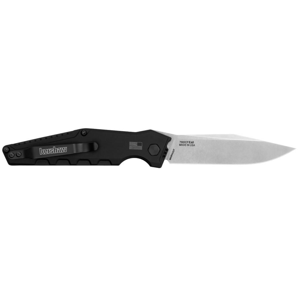 Kershaw Launch 7 Automatic Knife - 3.75 Blade, Black Carbon Fiber Handle