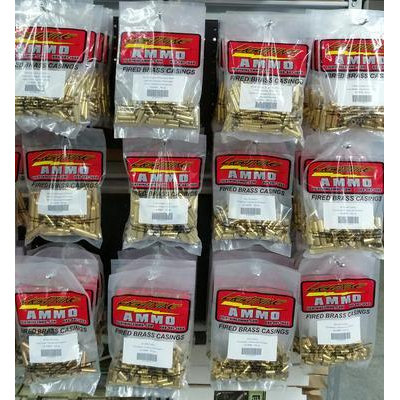Lightning Ammo Reman. Cleaned & Polished Brass 38 Spl 100 Qty Bag