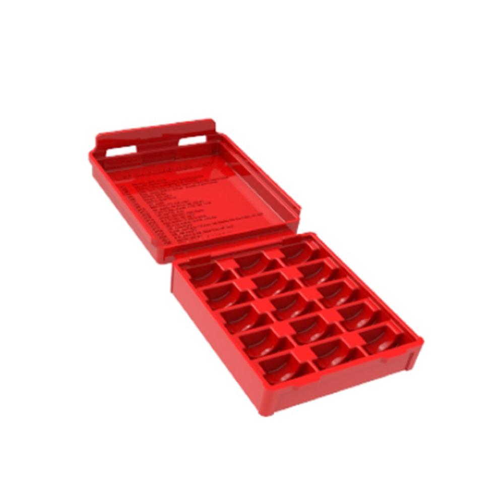 Lee Shell Holder Storage Box for 12 Holders - Red Plastic