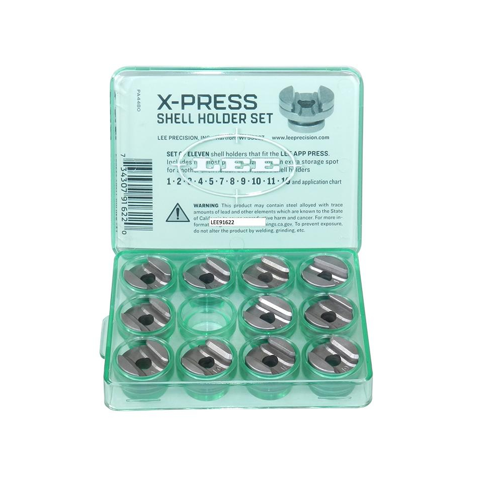 Lee X-press Shell Holder Set for Reloading