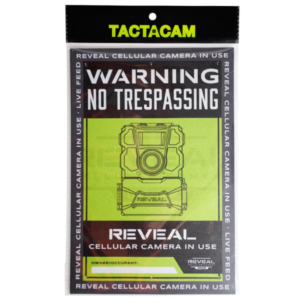 Tactacam Reveal No Trespassing Sign 3PK
