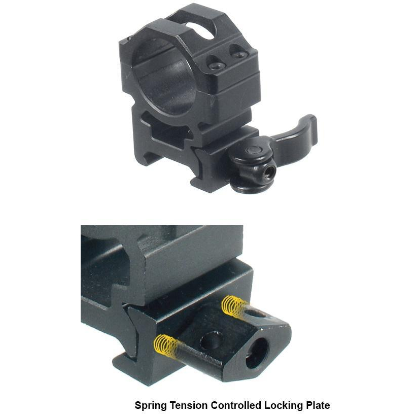 Utg Max Le Qd Picatinny Rings 1 Medium