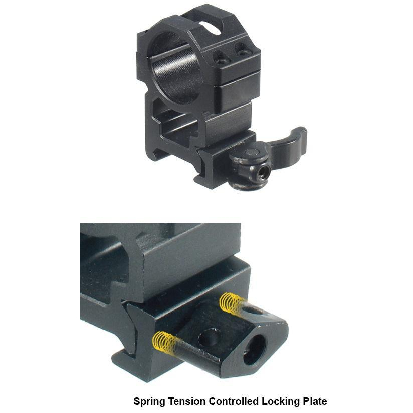 Utg Max Le Qd Picatinny Rings 2PC 1 High