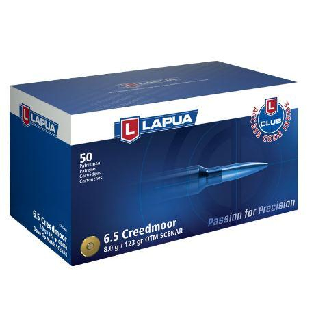 Lapua 6.5 Creedmoor 123 Gr Scenar Otm 50 Rounds