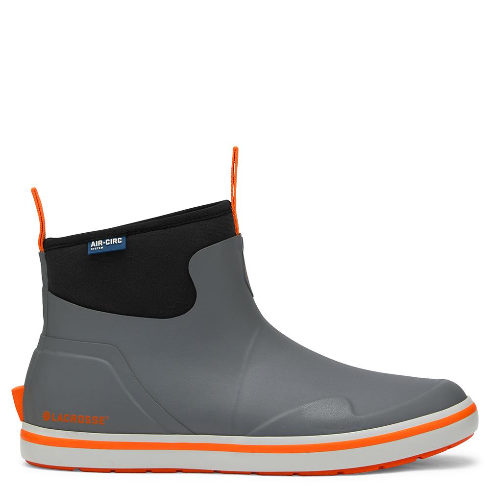Lacrosse Alpha Deck Boot 6 Gray/orange Size 10
