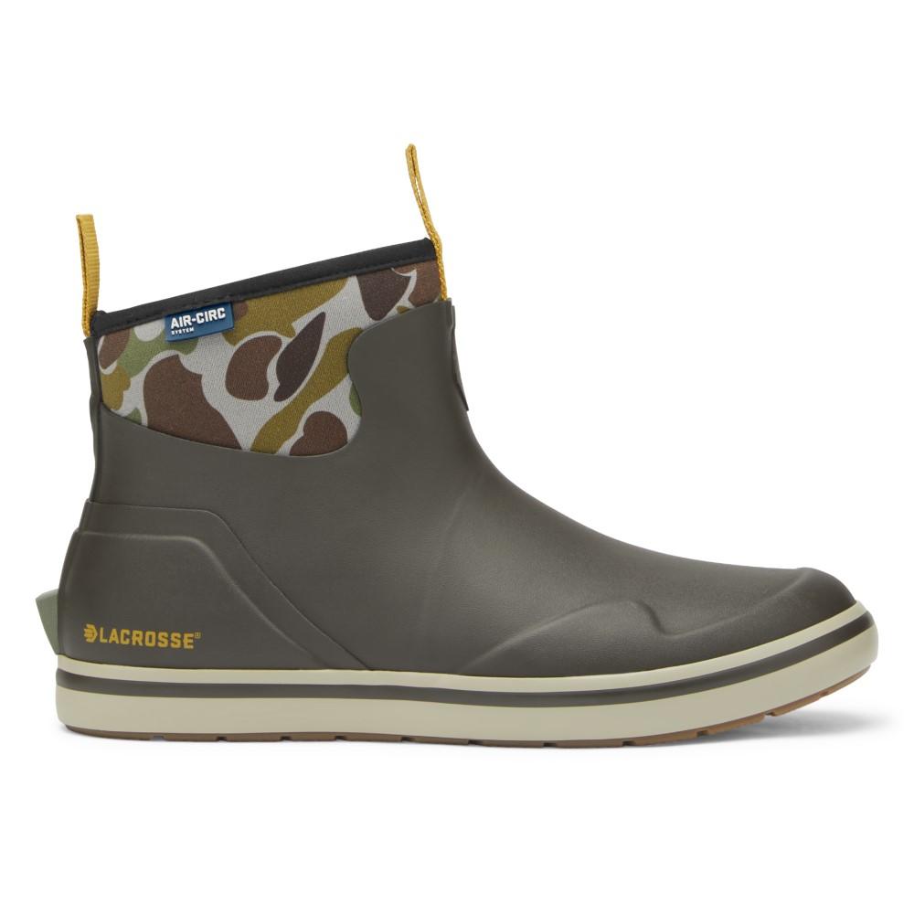 Lacrosse Mens Alpha Deck Boot Black Olive/camo Size 12