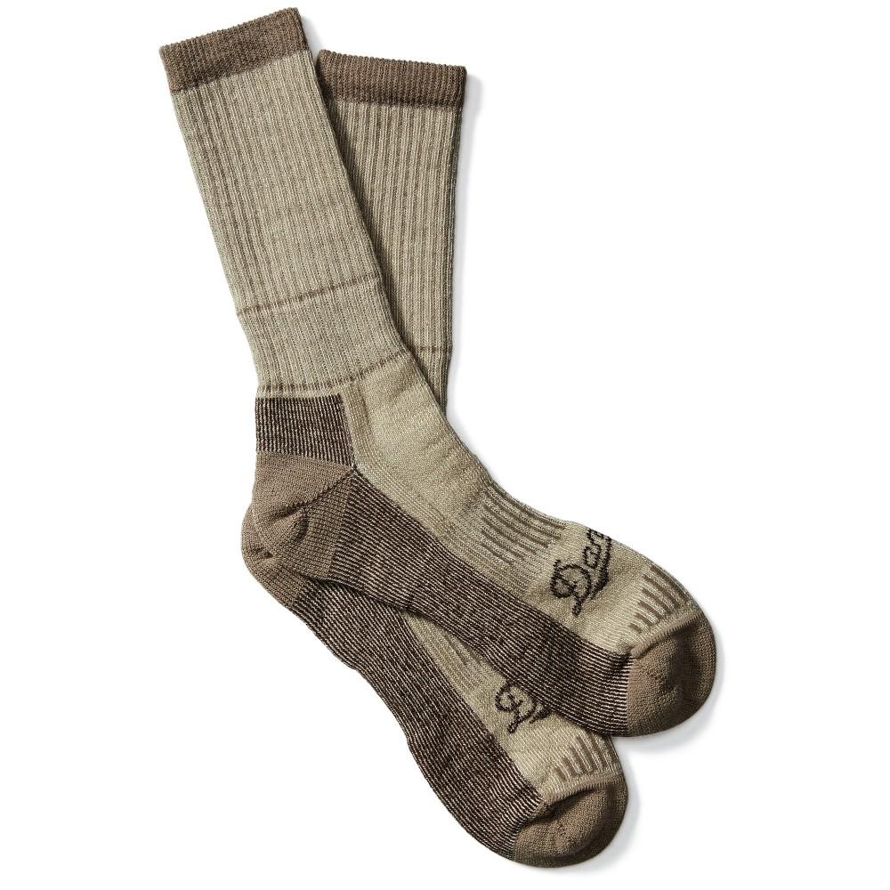Hunt Midweight Merino Crew Socks - Brown, Size L
