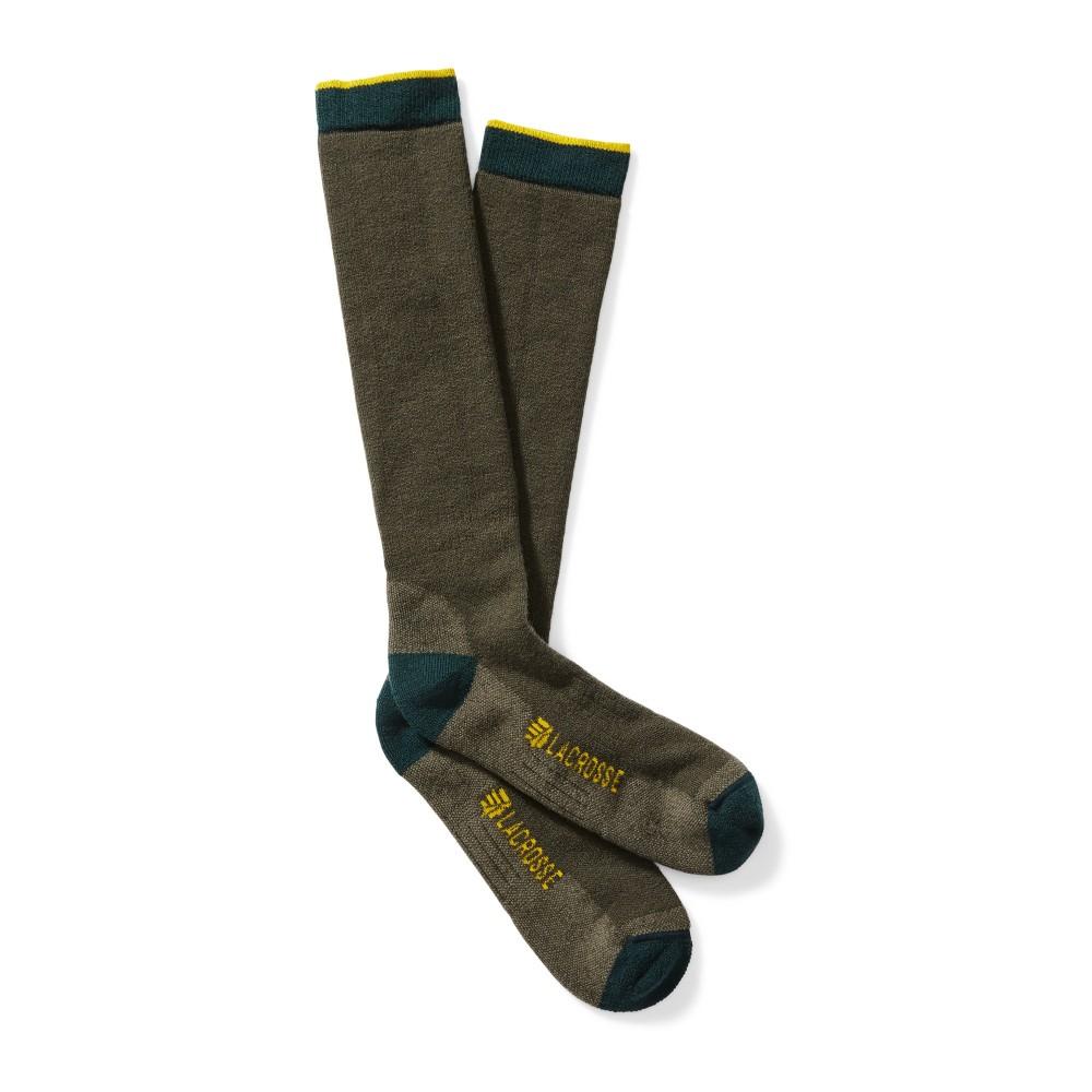 Lacrosse Wool Midweight Otc Socks Olive Drab Green M