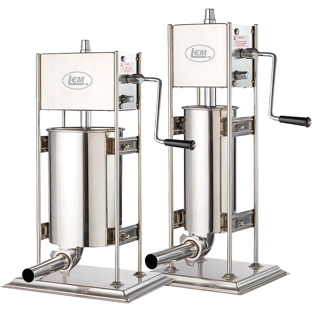 Lem Products Big Bite 25LB Stainless Steel Vertical Stuffer - Image 2
