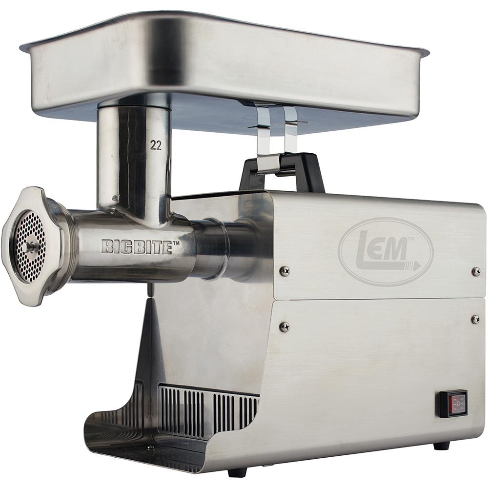 Lem Products Big Bite NO.22 1HP Stainless Steel Electric Grinder