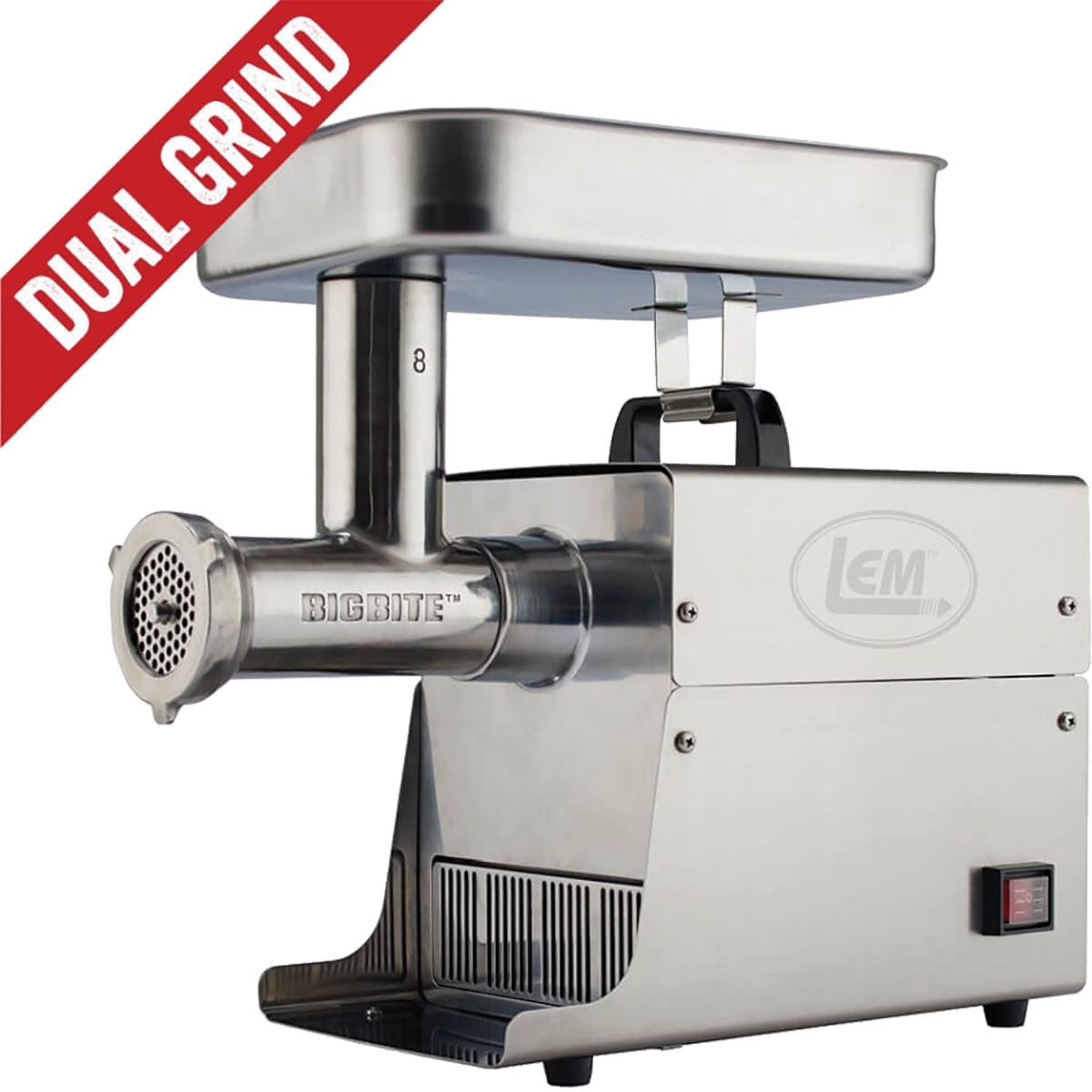 Lem Products Grinder NO.8 Big Bite Dual Grind Grinder