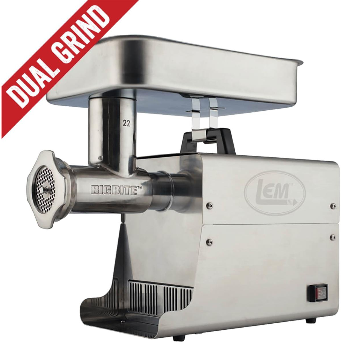 Lem Products Grinder No. 22 Big Bite Dual Grind Grinder