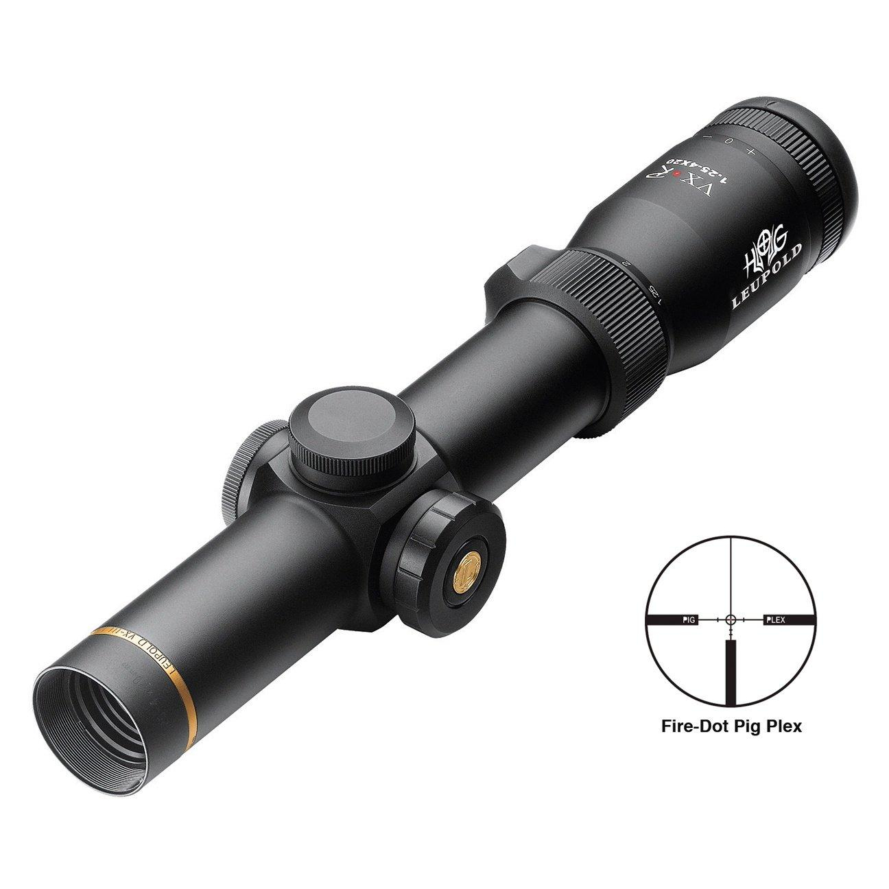Leupold Vx-r Hog 1.25-4X20MM 30MM Matte Firedot Pig Plex