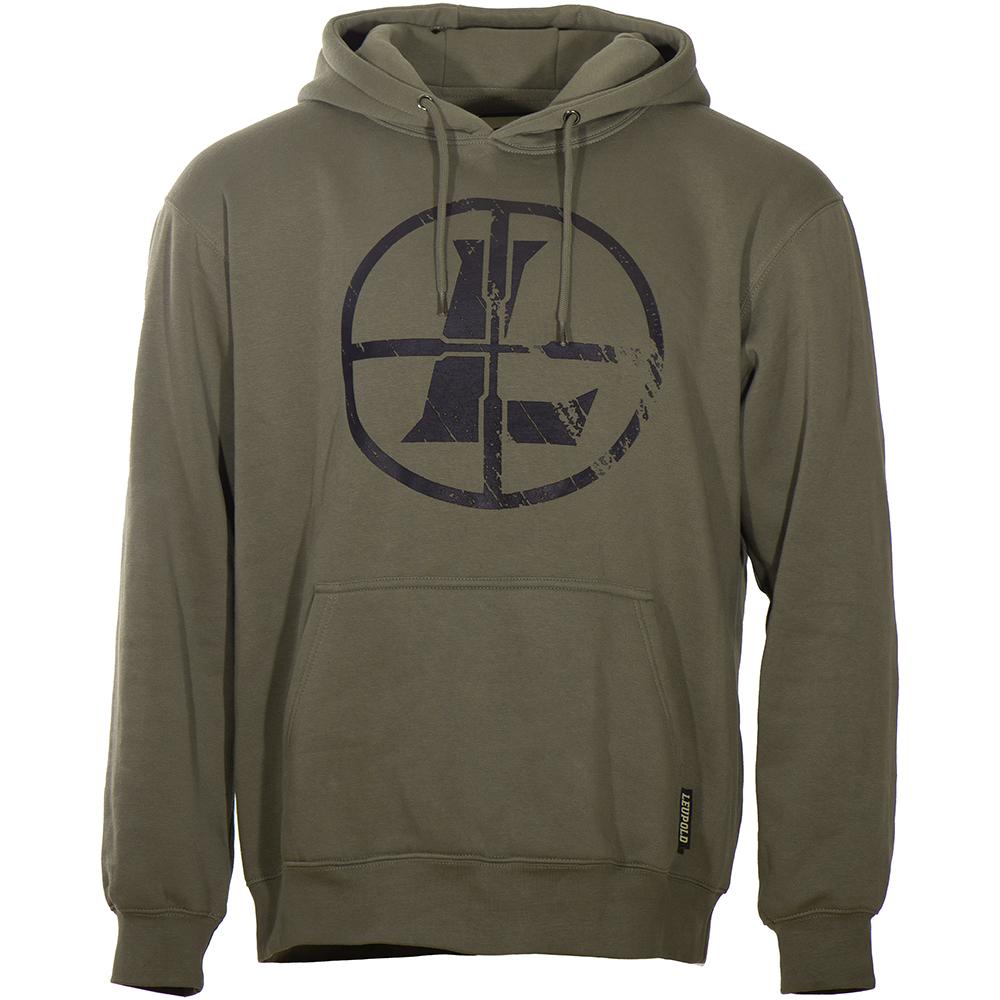 Distressed Reticle Hoodie Ash Green M