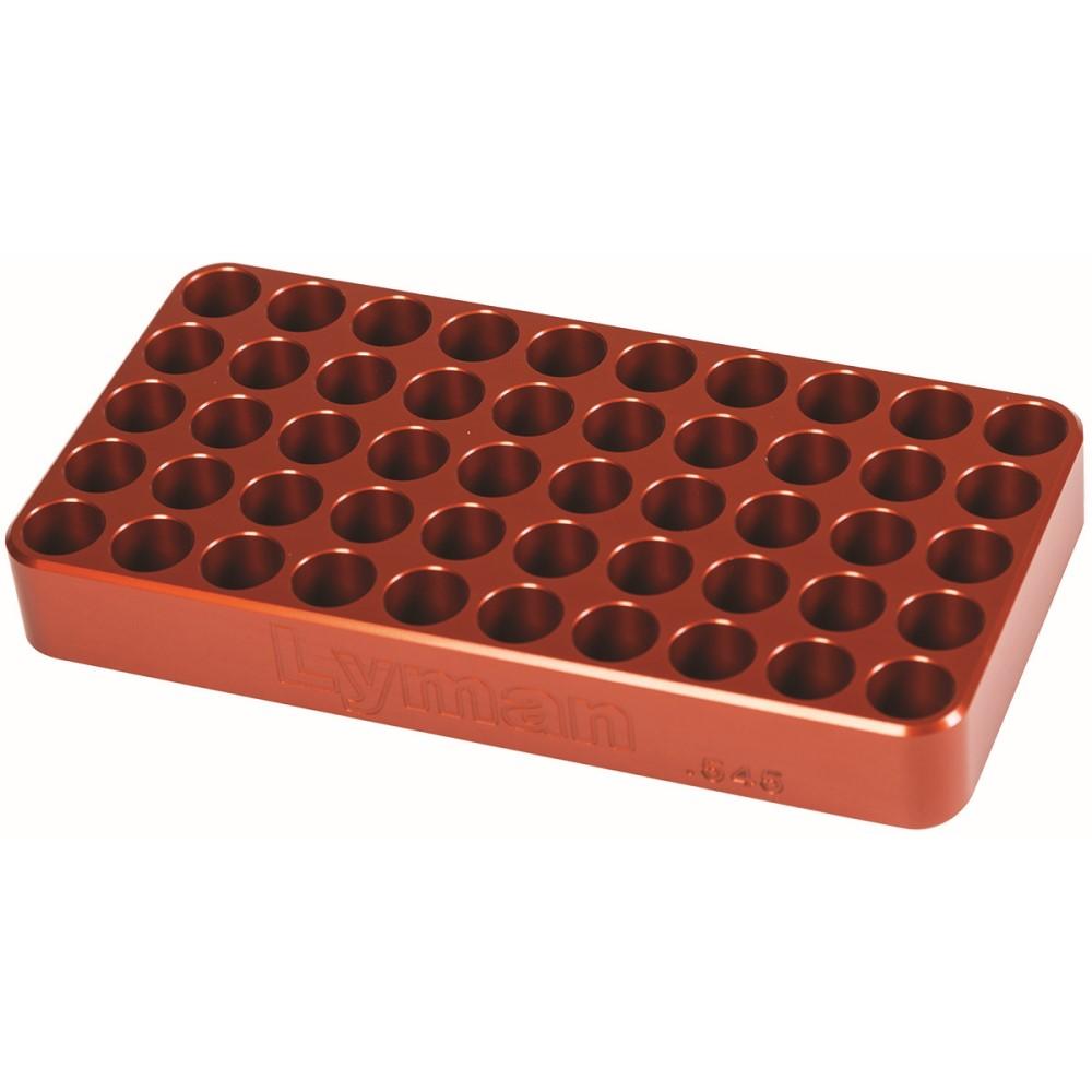 Lyman Anodized Aluminum Loading Block .565 Hole Size 50 Rounds