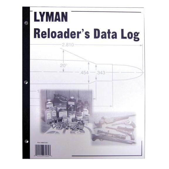 Lyman Reloaders Data Log Book - 50 Pages