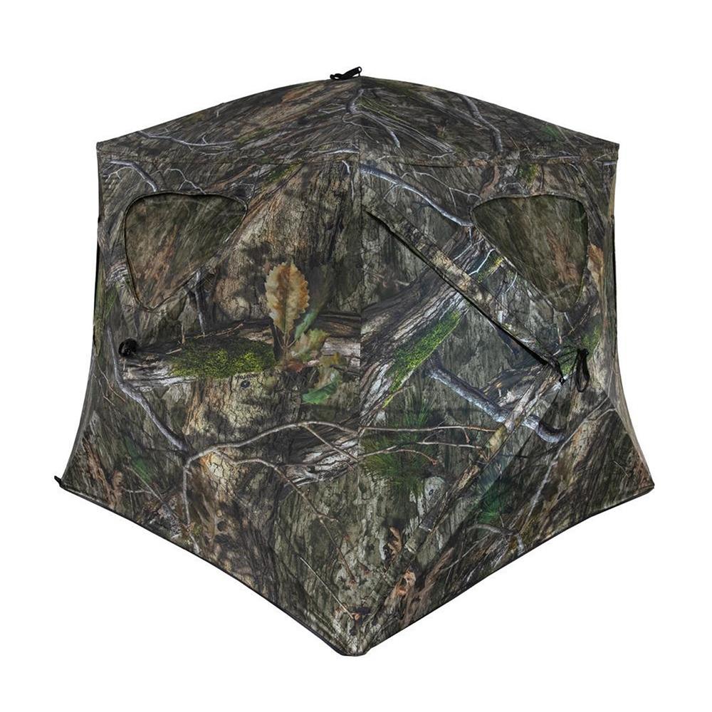 Silent Brickhouse Wide Bottom Ground Blind 75X75X66 Mossy Oak