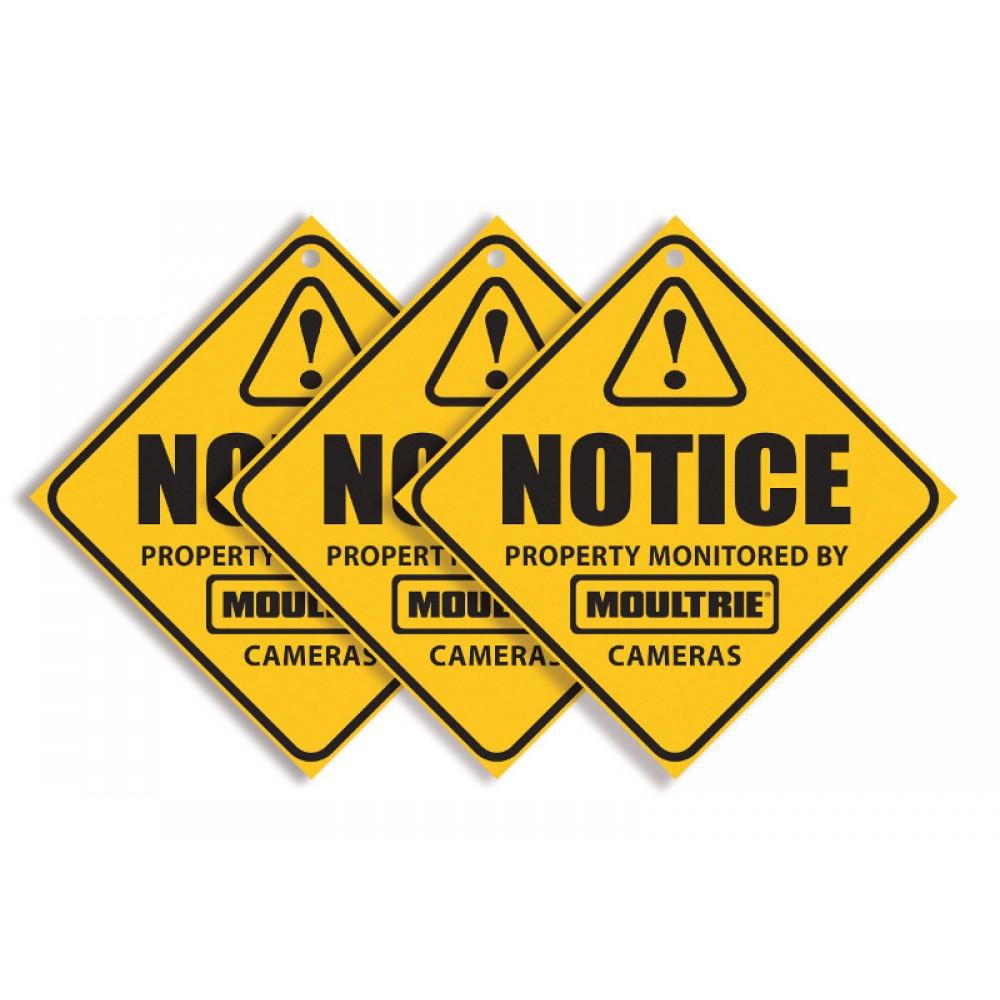 Moultrie MCA-13133 Camera Surveillance Signs 3-PACK