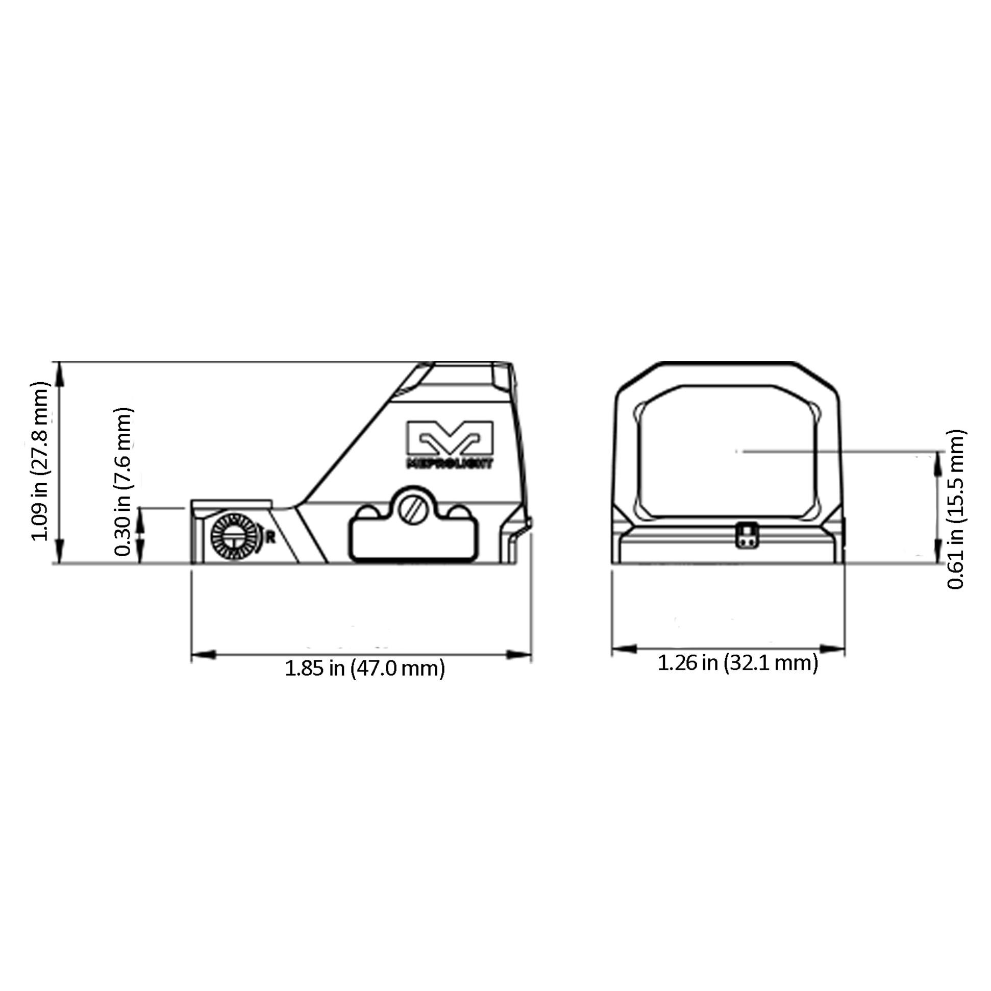Meprolight Mpo-f Red Dot Optic 3/33 Moa Bullseye Rmr - Image 4