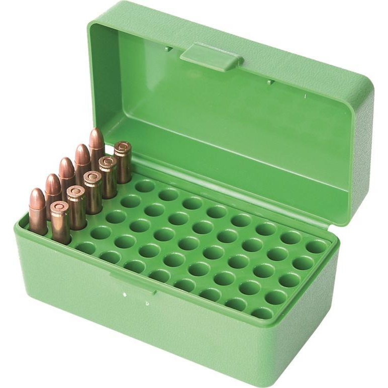 Mtm Ammo Box 22 Hornet 50 Rd Green Flip-top