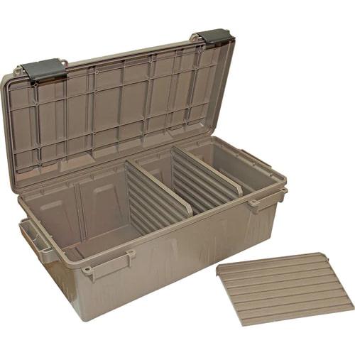 Mtm ACDC30 Divided Ammo Utility Box Beige 21 X 11.2 X 7.5