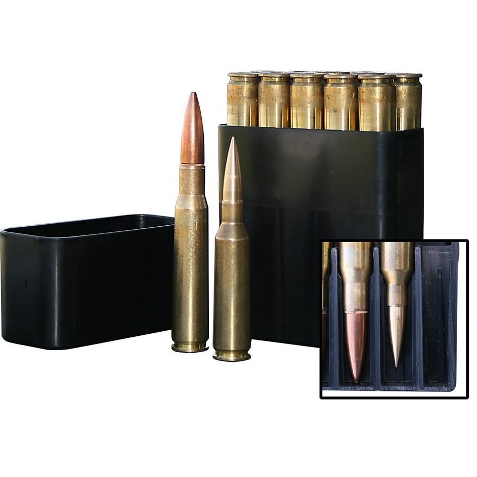 Mtm 10 Rd 50 Bmg Slip Top Black Ammo Box