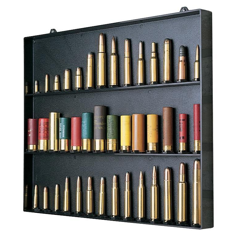 Mtm Cartridge Display Board Holds 42 Rounds - Black