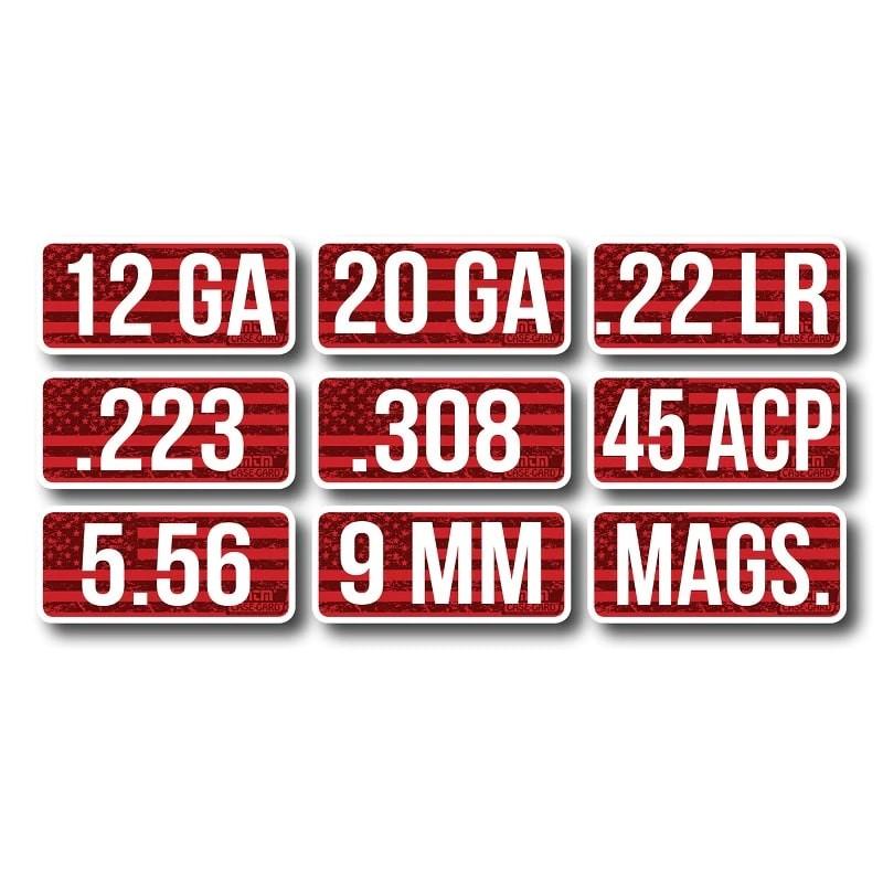 Mtm Ammo Caliber Labels 12GA 8-PACK