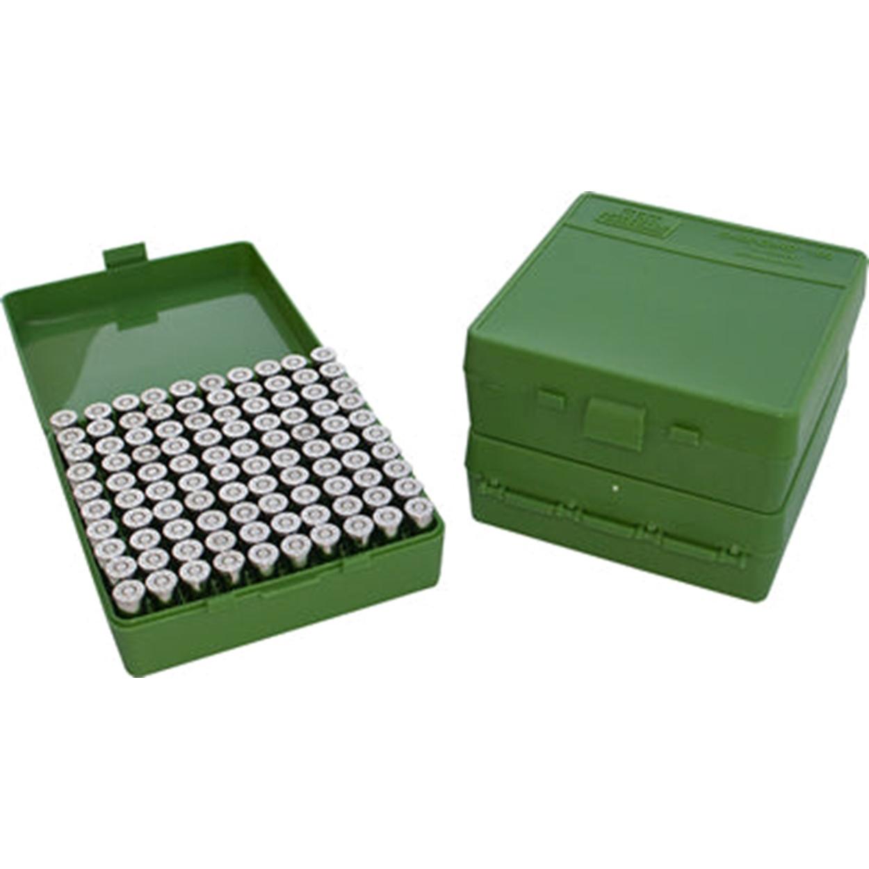 Mtm Ammo Box 100 Rd Green 45 Acp 40 S&w 10MM