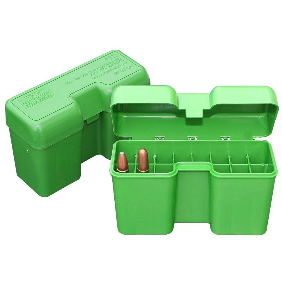 Mtm Ammo Box 22 Rd Flip-top Green